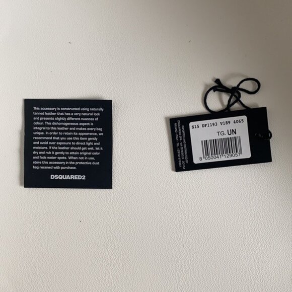 Red Leather Dufflebag by DSquared2 - Picture 5 of 10